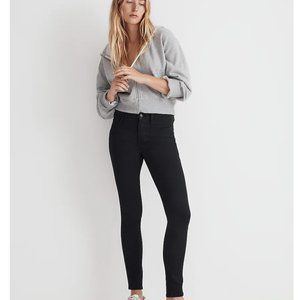 Madewell 9" Mid/High-Rise Roadtripper Black Skinny Jeans